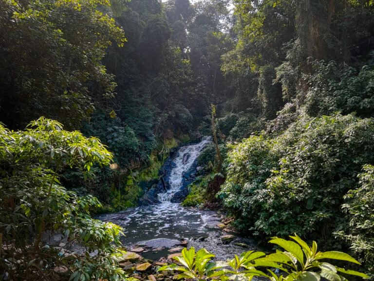 A Cachoeira da Brasilândia em Junho de 2025, retratado durante uma excursão do Pedal Hidrográfico para o riacho da Onça,