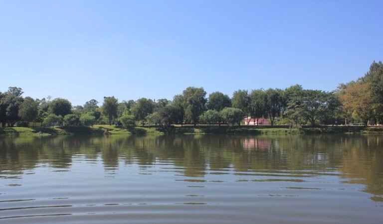 Lago dos pedalinhos - Entrada do Parque