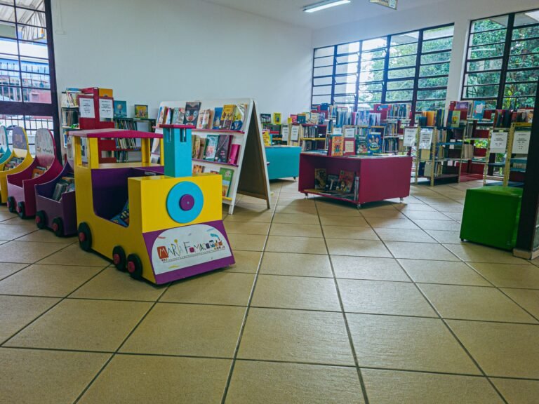 Part of the library dedicated to children's books.