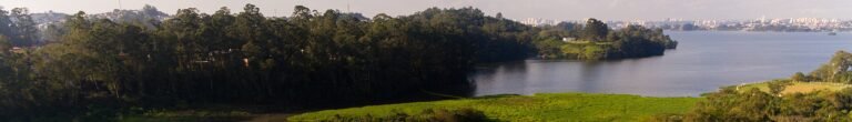 Imagem vista do alto da reserva do Parque Ecológico