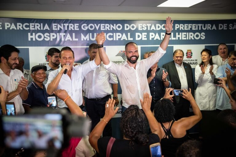 O governador João Doria realiza visita técnica ao hospital de Parelheiros. O evento contou com as presenças do Prefeito