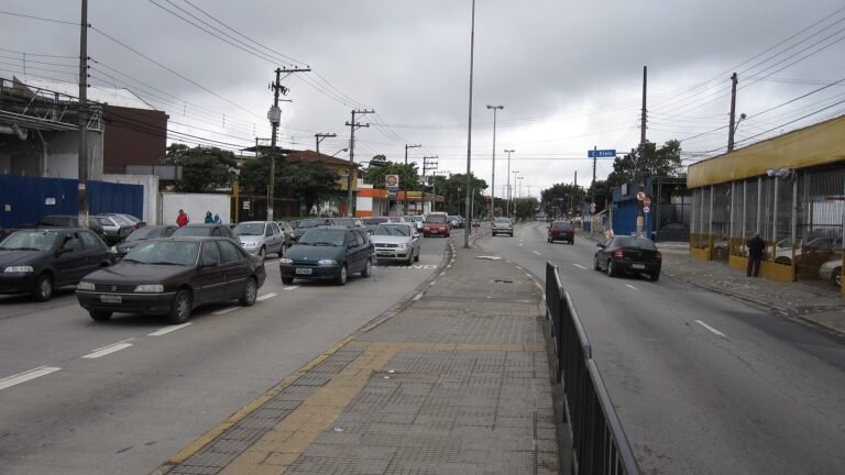 A view of Robert Kennedy Avenue in São Paulo, São Paulo, Brazil.